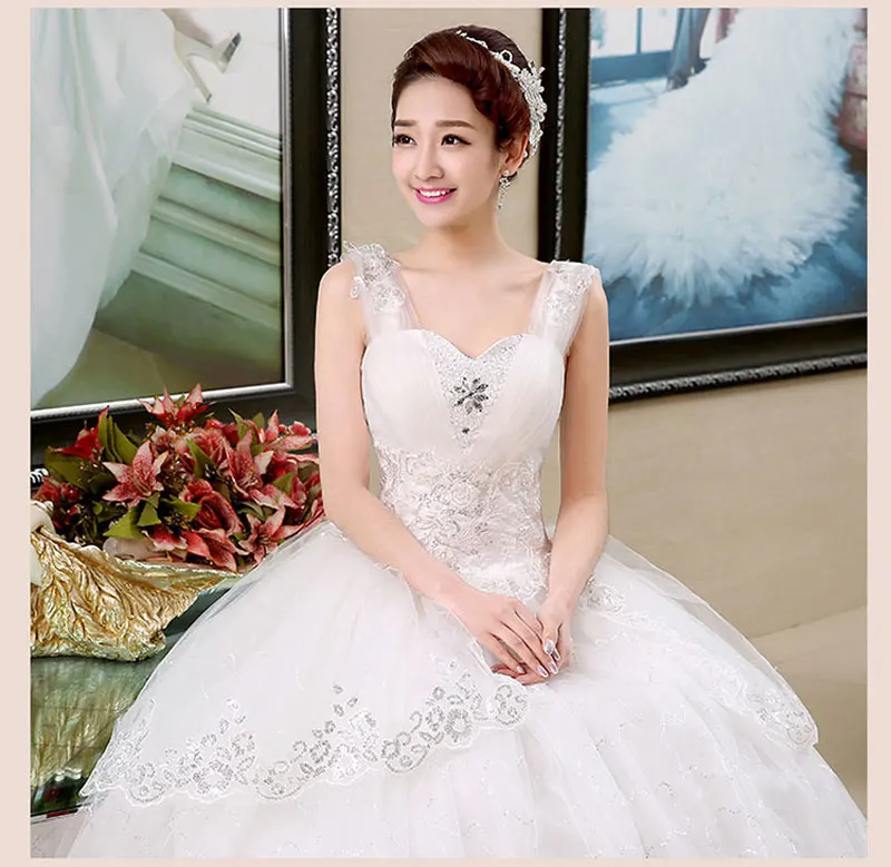 AIJINGYU, свадебное платье,, новинка,, дешевое бальное платье на шнуровке сзади, вечерние свадебные платья, свадебное платье WK432