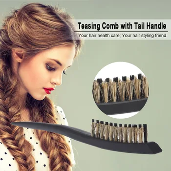

Detangling Teasing Hair Brush Tapered Handle Volume Hair Comb Hairstyling Massage Comb Hairdressing Brush for Salon Art Use