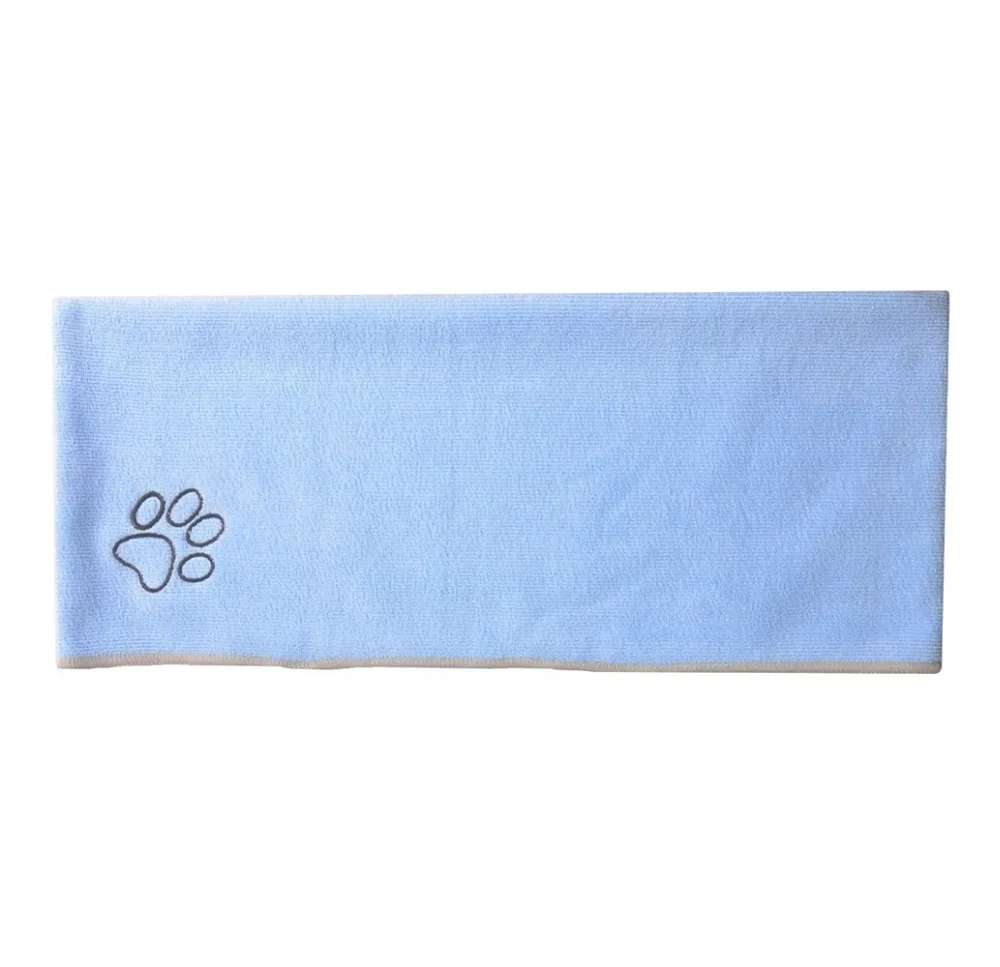 

Microfiber Pets Bath Towels Fast Drying Absorbent for Dogs Cats Large Embroidered Grooming Cleaning Blanket Cloths 16Inx40In