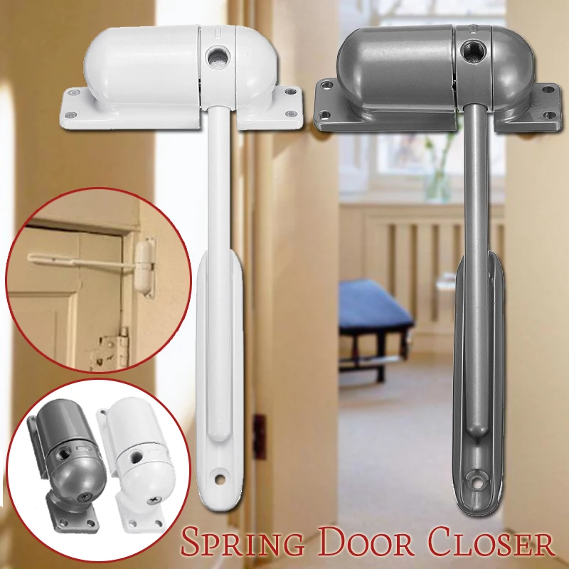 

Mini Adjustable Automatic Strength Spring Door Closer Hinge security Channel Tools Door Hardware