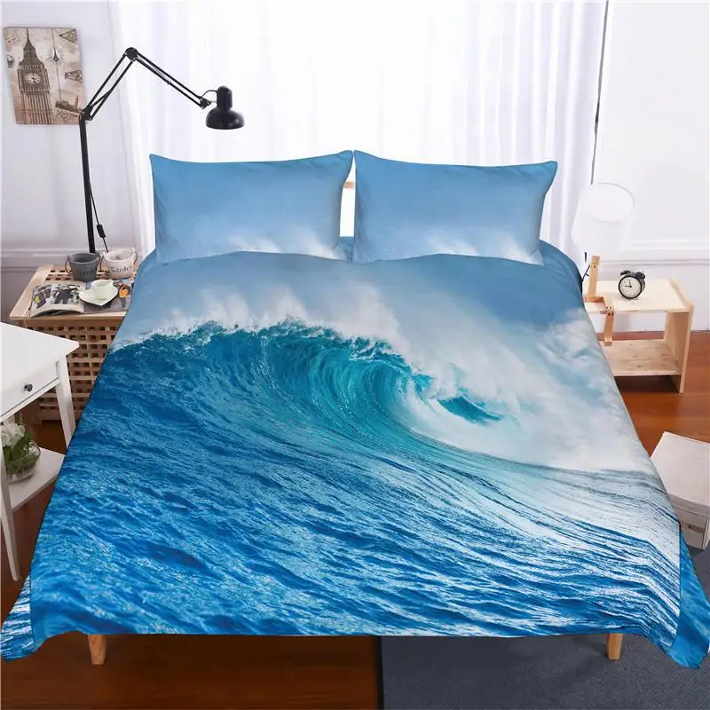 3D набор постельного белья для серфинга в океане, пододеяльник, одеяло, комплекты постельного белья, домашнее текстильное постельное белье, США, Великобритания, Австралия, 13 размеров, постельное белье для серфинга - Цвет: 9