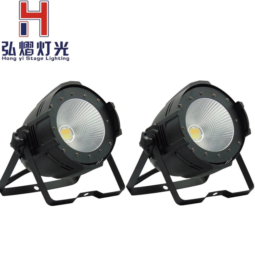 (2psc)High quality 100W COB led par stage light cool white and warm white Wide use: for Club Dj show Home party Ballroom Bands