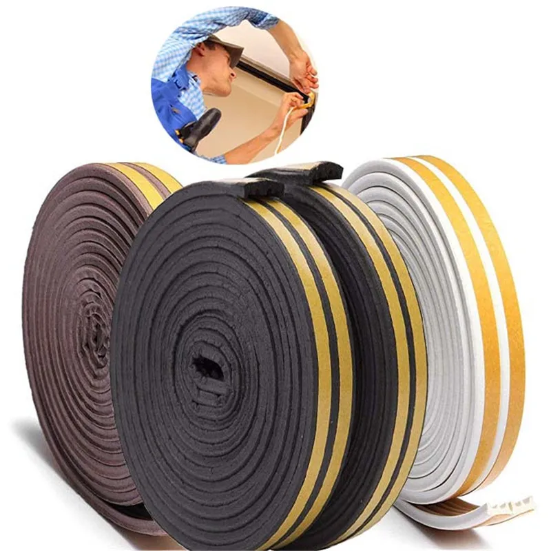 

ANDES Soft 5M Self-adhesive window sealing strip car door noise insulation Rubber dusting sealing tape Window Accessories tools