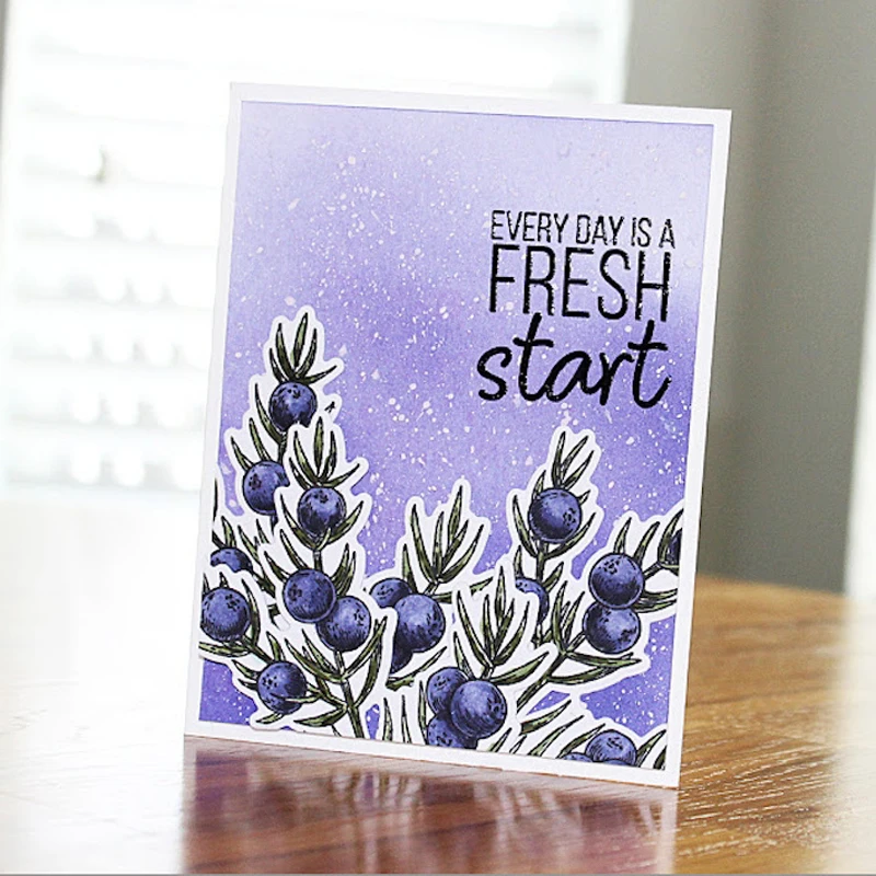 

ZhuoAng Bloom and bear fruit Transparent Clear Silicone Stamp/Seal for DIY scrapbooking/photo album Decorative clear stamp