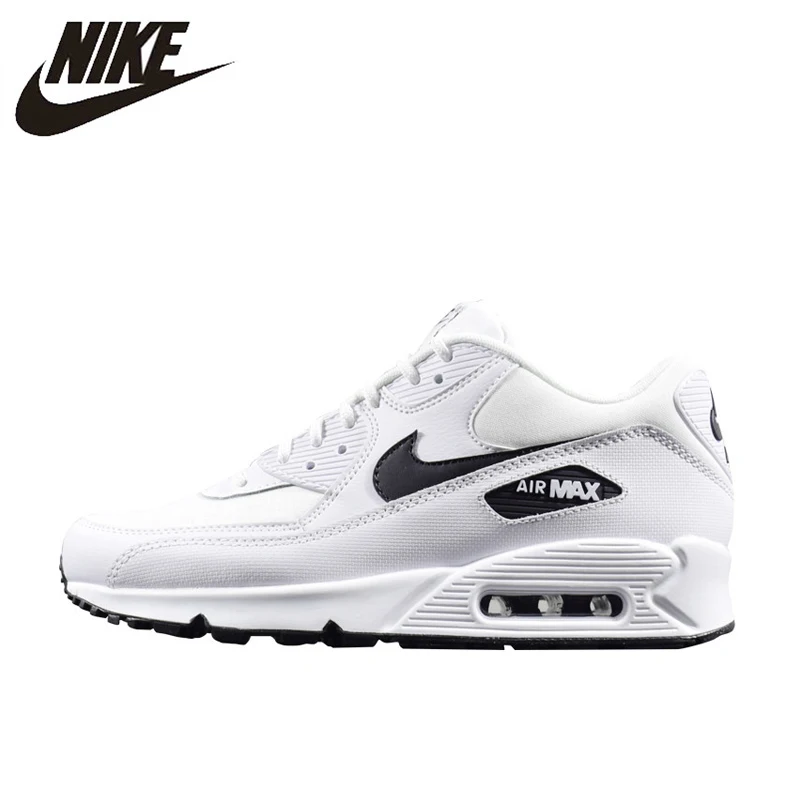

NIKE AIR MAX 90 ESSENTIAL Men Running Shoes Sneakers, White, Lightweight 325213-131