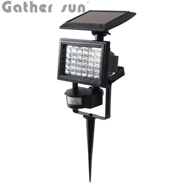 

Solar PIR Motion Sensor Light Outdoor IP44 Waterproof 30 LEDs ABS Body Patent Solar Power Wall/Lawn Lamp For House Yard Garden
