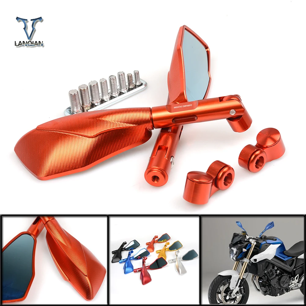 Universal Motorcycle Mirror Rear View Side Mirrors Rearview Mirror For SUZUKI GSX750 GSX1000 GSX1250 GSX1400 GSX650F GSXR
