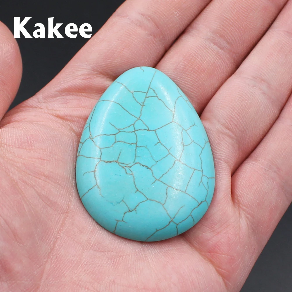 Кабошоны Kakee с каплями воды натуральный драгоценный камень шармы плоской задней