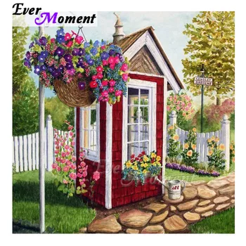 

Ever Moment Diamond Painting Flower Landscape Phone Booth Artwork 5D DIY Picture Of Rhinestone Diamond Embroidery 3F1948