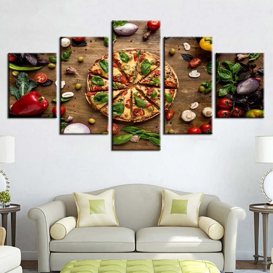 Modern-HD-Printed-Wall-Art-Canvas-Painting-5-Pieces-Pizza-Food-Posters-Pictures-Cuadros-Decoration-Kitchen