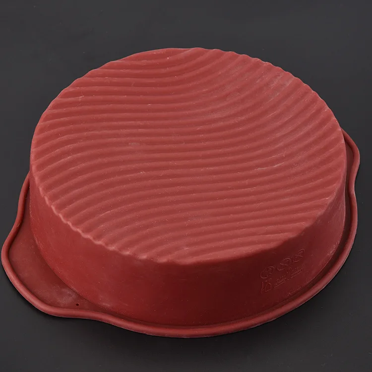 28cm Big Round Food Grade Non Stick Silicone Cake Pan 3d Cake Mold Baking Tools Bakeware Maker Mold Tray