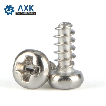 

Philips Machine Screw 1000pcs/lot M1.6*2/3/4/5/6/7/8/10/12 Phillips Stainless Steel Stainlness High Quality Service Electrical