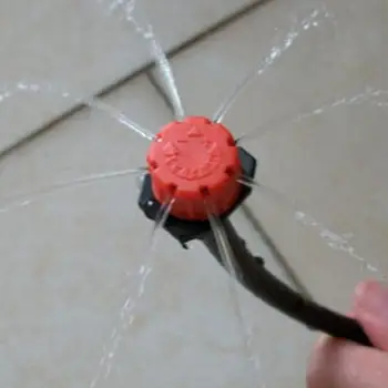 

100pcs 1/4 Inch Micro Flow Dripper Drip Head Adjustable Micro Flow Dripper Drip Water Irrigation Sprinklers Fruit Tree Drip