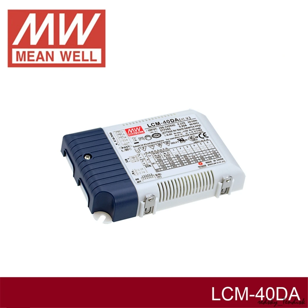 1 упаковка) Meanwell 40/60W DALI Диммируемый источник питания LCM-40/60DA 350mA 500mA 600mA 700mA 900mA 1050mA 1400mA мульти-выход PFC