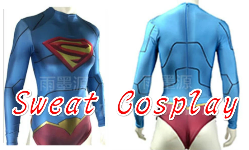 Высокое качество 3D печать новый 52 Supergirl костюм супергероя зентай леди боди