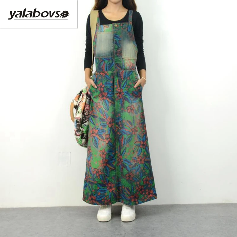 As Impresión Elástica Otoño Cintura Monos 2017 Picture Z15 Mezclilla De Mujer The Para Liga Same Casual Yalabovso Falda A108 Sueltos Vintage Aq4Uwzn
