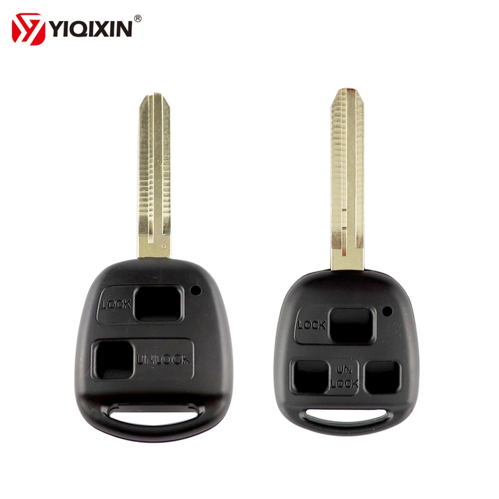 

YIQIXIN 2 3 Button Remote Car Key Shell Fob Case For Toyota Camry Rav4 Corolla Prado Yaris With TOY43 Blade