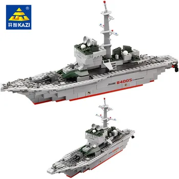 

228Pcs Cruiser Army Military Frigate Brinquedos Building Blocks Sets War Military Navy Vessel Boat Kids Bricks Toys For Children