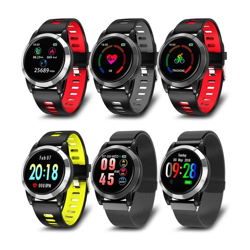 

R15 Smart Bracelet Heart Rate Fitness Sleep Monitor Fitness Tracker Blood Pressure Smartwatch Color Screen Round Wristband