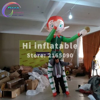 

Halloween decoration mobile inflatable walking stilts clown costume