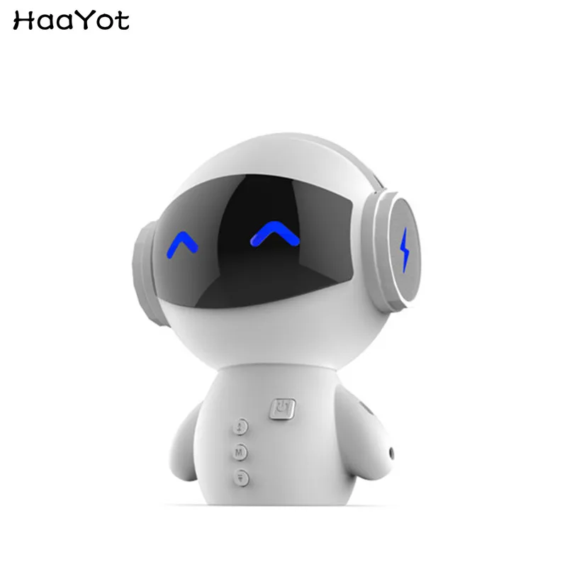 

HAAYOT DingDang Cute M10 portable Robot Bluetooth Speaker Stereo Handsfree with power bank AUX TF MP3 Music Player