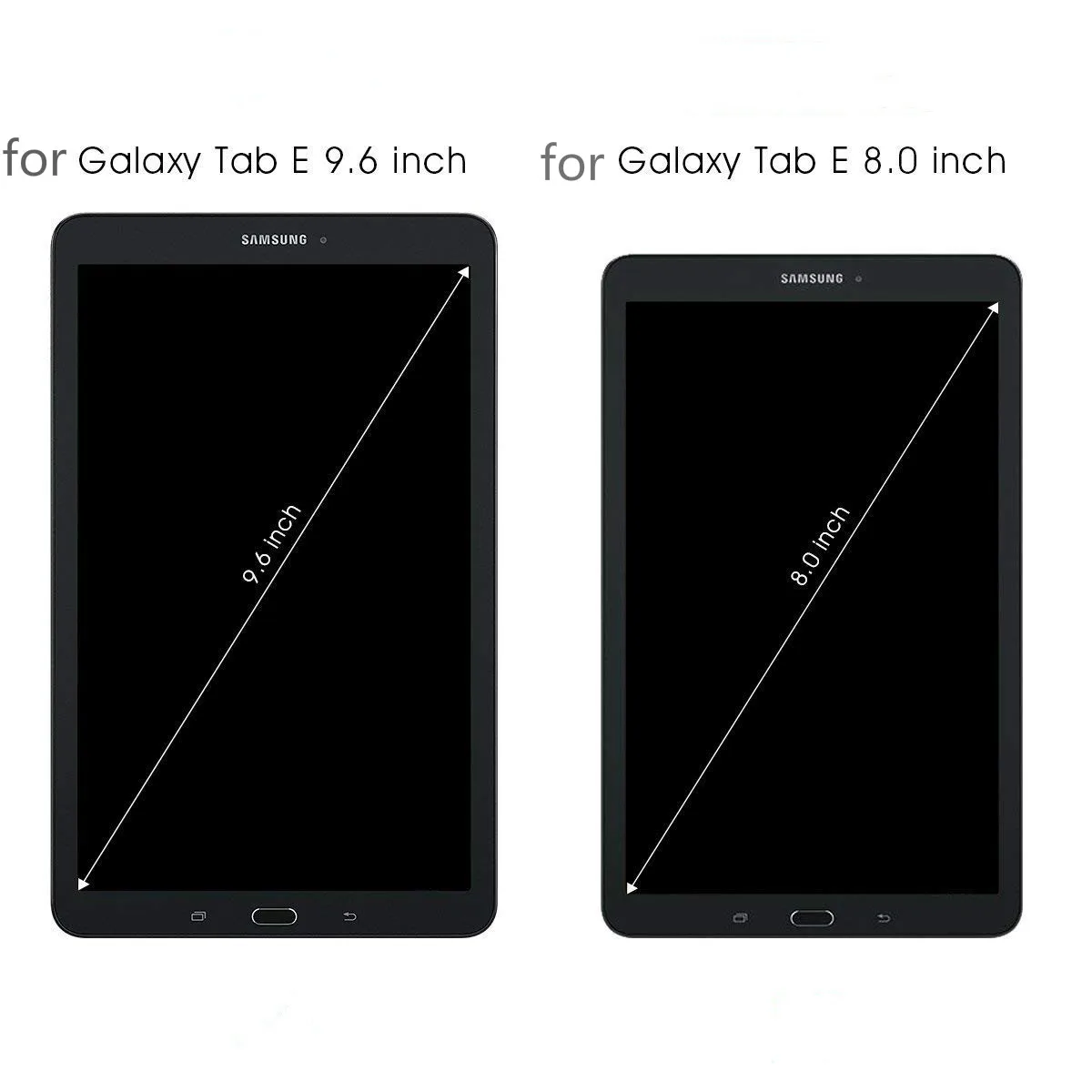 2 шт. Экран протектор для samsung Galaxy Tab E 8,0 9,6 дюймов SM-T560 T561 T377V T375P T375 T377 Tablet Экран защитный Стекло