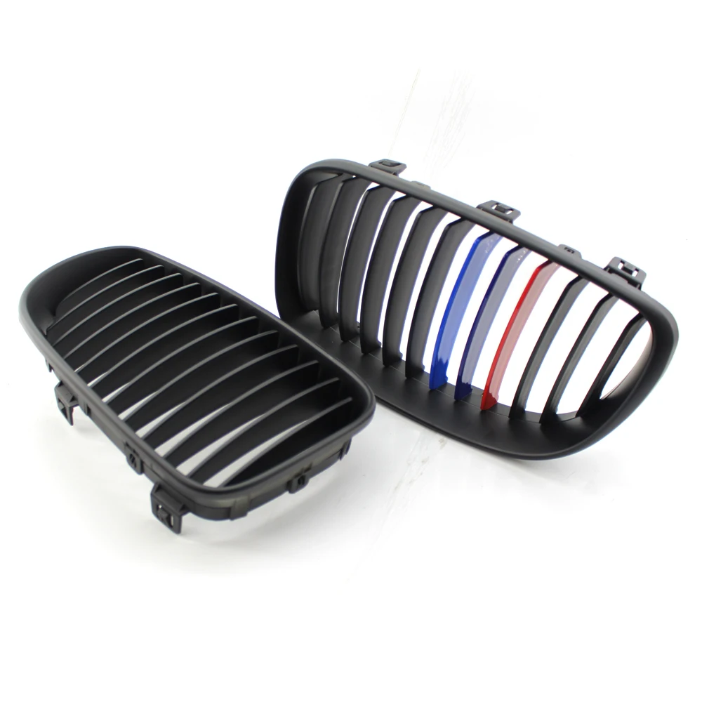 Матовая черная M Color Передняя почковая решетка для BMW E81 E82 E87 E88 118i 125i 128i|Гоночные