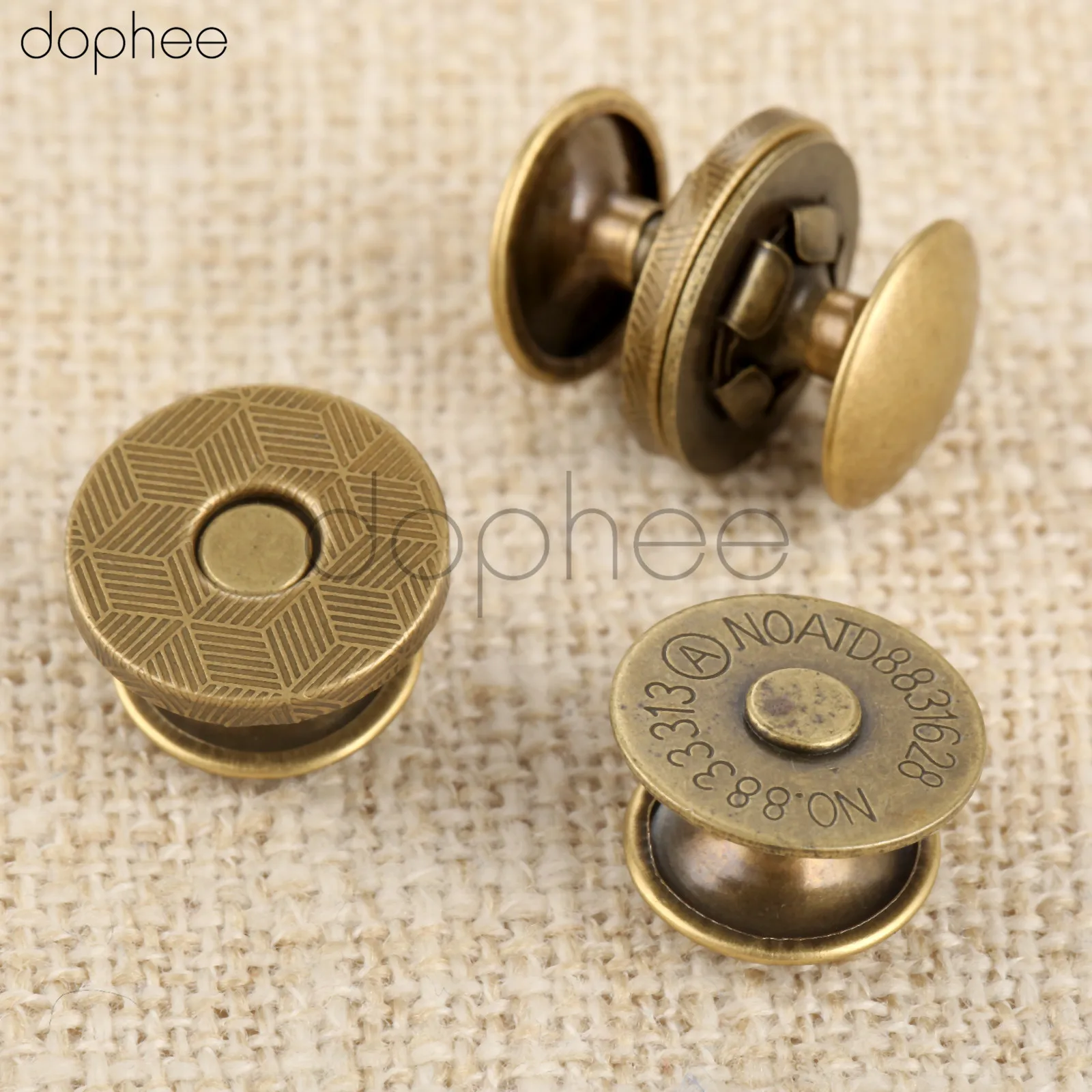 Dophee 10 комплектов 14/18 мм тонкие прочные магнитные застежки двухсторонние заклепки