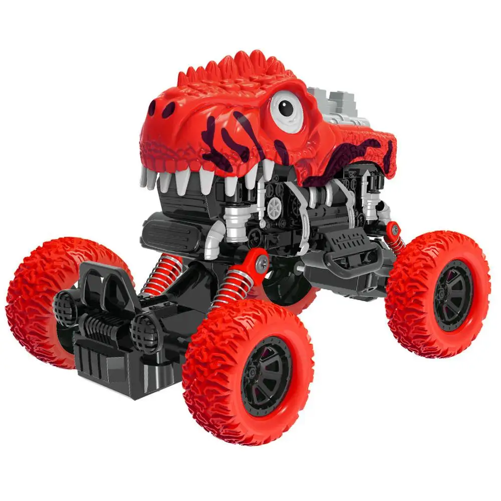 

Dinosaur Monster Truck Toys,Pull Back Cars with Shockproof Spring and Textured Rubber Tires,Toddler Toys for Aged 3-12