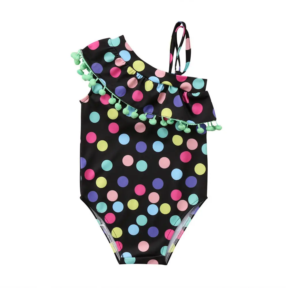 Pudcoco/купальник для девочек; милый детский купальник в горошек для маленьких девочек; купальный костюм; танкини; комплект бикини