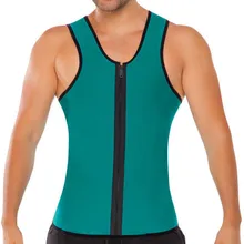 Feitong мужской бодибилдинг Спортивный Фитнес Топ без рукавов, жилет на молнии Корректирующее белье майка жилет на молнии# GH40