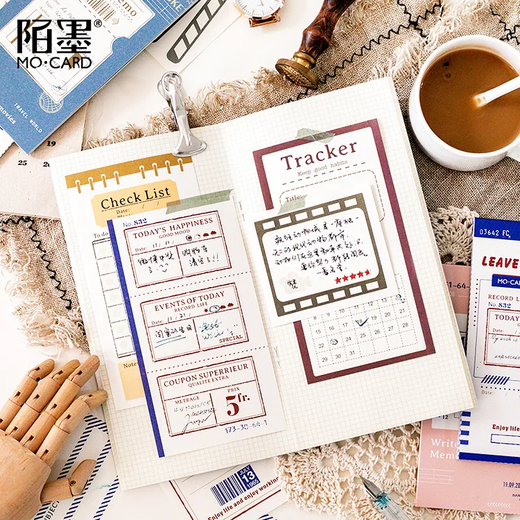 24 простыни Детские/pad Винтаж чтобы сделать список Sticky Note memo pad ярлычки для