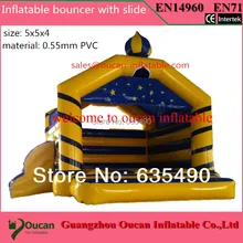 5x5x4m PVC tarpaulin inflatable bouncer/trampoline/jumper with blower