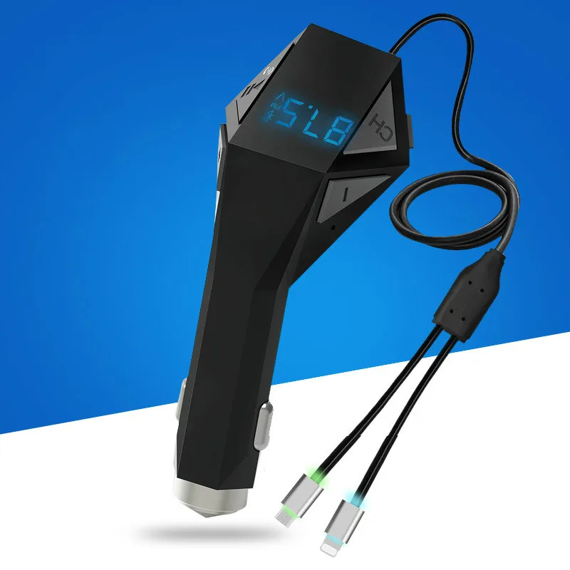 Bluetooth Car Kit Mp3 плеер fm-передатчик громкой связи вызов Авто автомобильная зарядка N8s