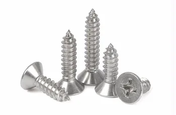

100pcs Stainless Steel M2.9 Cross Recessed Flat Head Phillips Self Tapping Screw M2.9*6.5/8/9.5/13/16/19/22/25/30/32/35mm