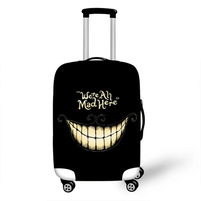 Skull Suitcase Cover Protector For 18-32 Inch Trolley Case Elastic Thick Travel Dust Cover Baggage Luggage Protective Cover