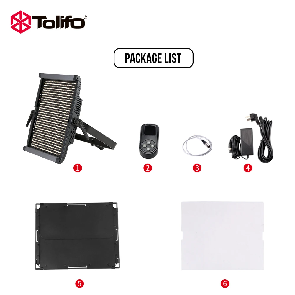 Tolifo GK S150B 150W 1700 шт светодиодный ные лампы двухцветные с регулируемой яркостью 10% 99%