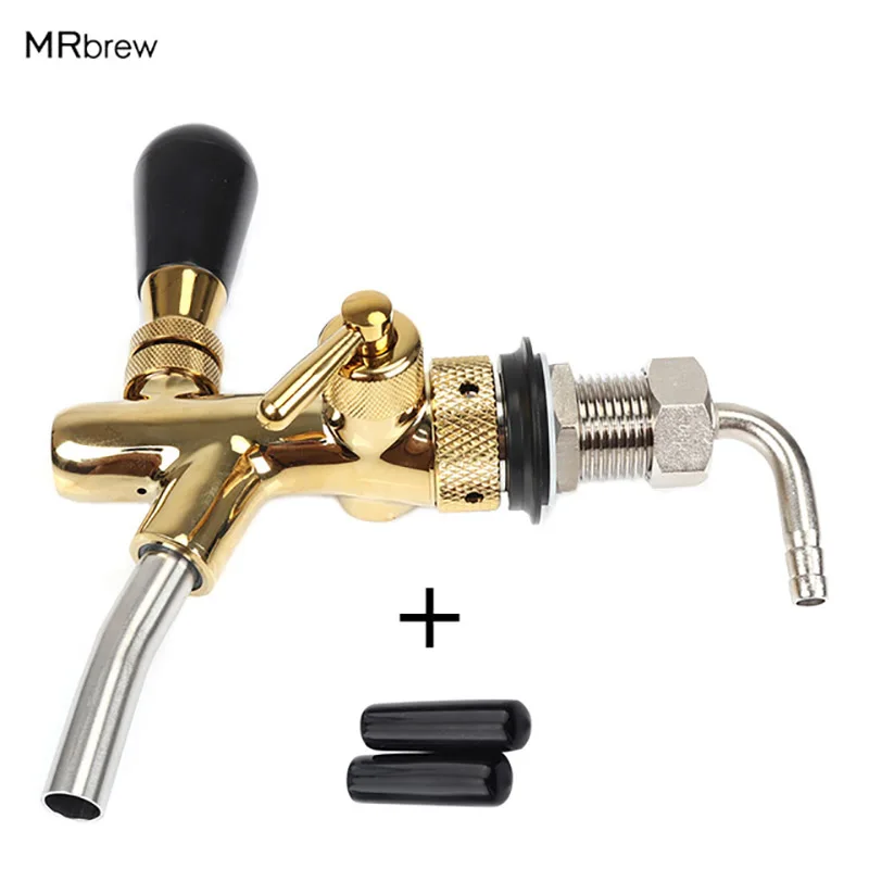 Draft-Beer-tap-faucet-Adjustable-Faucet-with-golden-plating-Keg-Tap-Spout-Homebrew-Beer.jpg_640x640