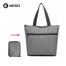 Foldable Vintage Handbag Tote Bag Unisex European Style Oxford Travel Shopping Beach Bag Casual Shoulder Bags Waterproof YESO