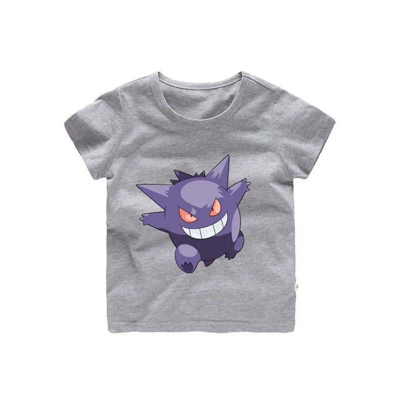 От 2 до 12 лет дети Gengar футболка для маленьких девочек Летнее платье с героями