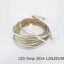 Super bright 220V AC font b LED b font font b Strip b font 3014 IP67