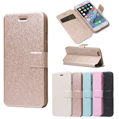 

Ultra Slim Flip Faux Leather Wallet Stand Case Cover for Apple iPhone 6 6S 7 Plus