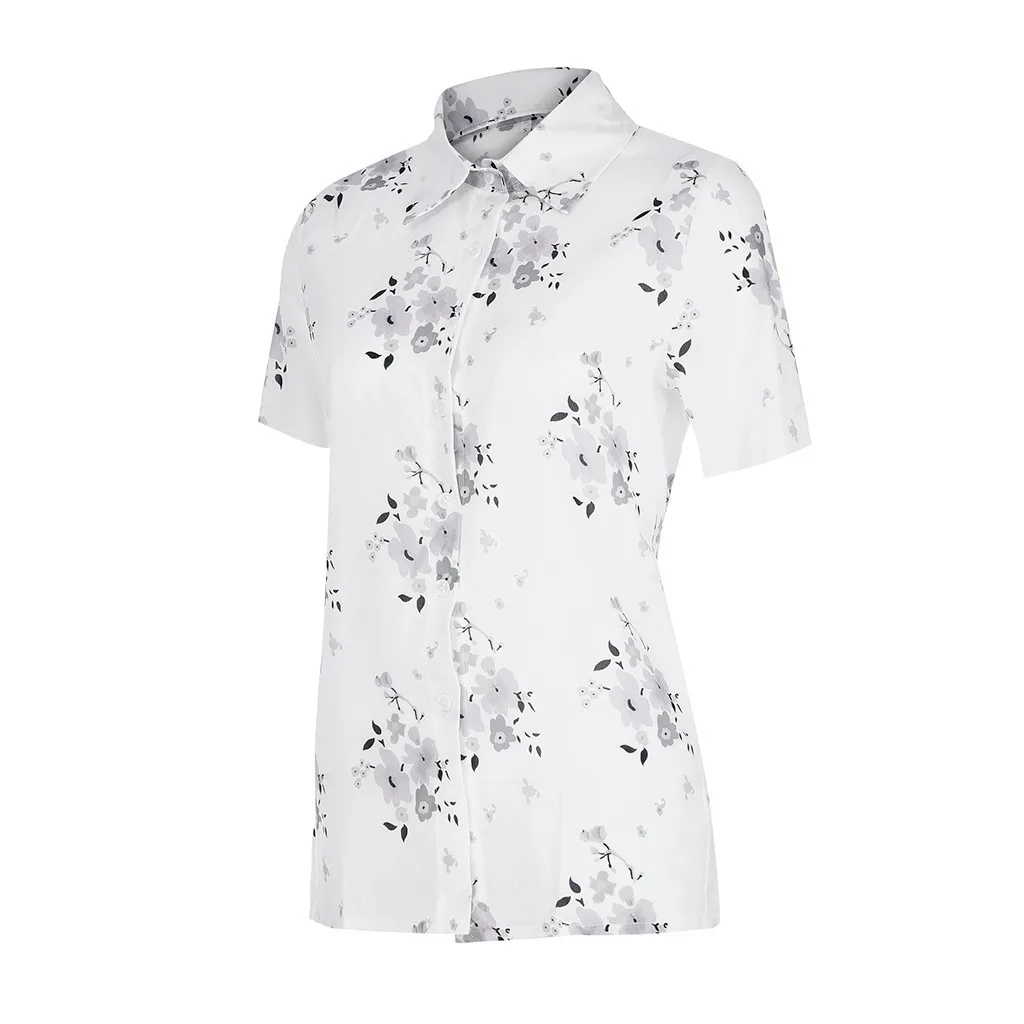Plus Size Womens Tops And Blouses Vintage Print Blouse Women Tunic Summer Ladies Tops For Women Korean Fashion Clothing