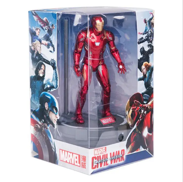 Genuine Marvel Avengers Infinity War Captain America Iron man Iron-Man Action Figure Collectible Model Doll 7