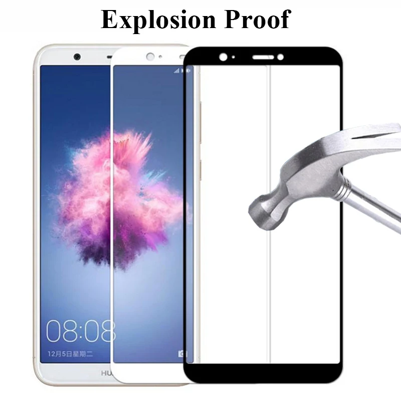 Protective-glass-on-for-Huawei-P-smart-plus-2019-tempered-glas-psmart-hauwei-huawey-huavei-full