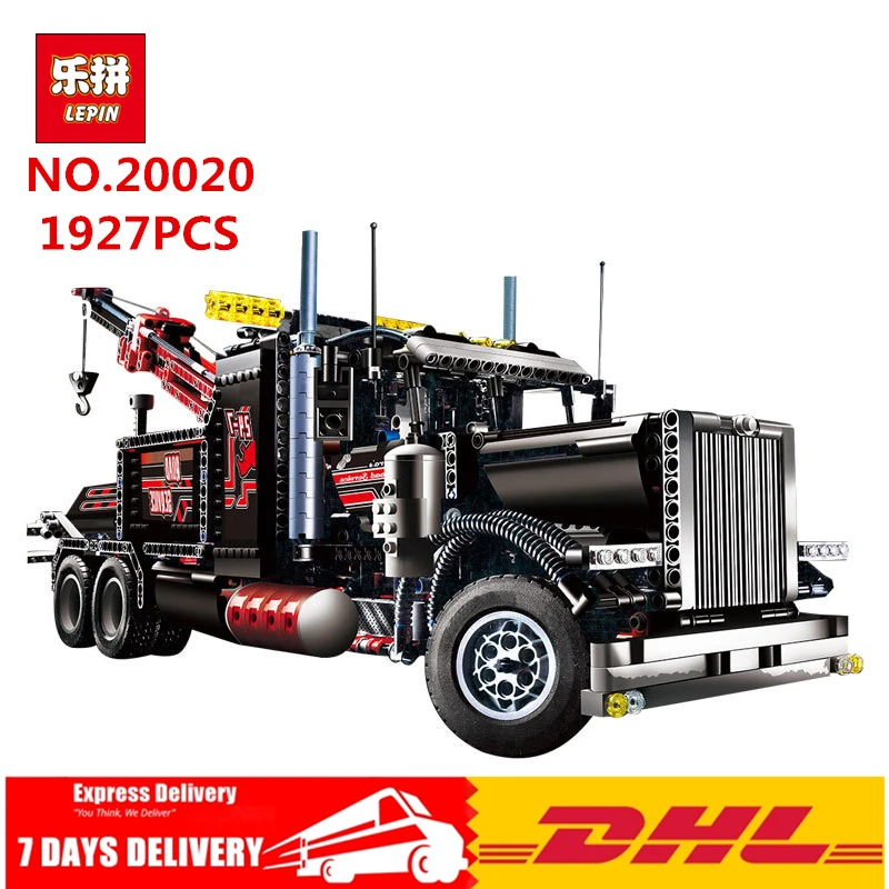

LEPIN 20020 Technic Ultimate Series The Mechanical American Style Heavy Container Trucks Building Blcoks Bricks legoing 8285 Toy