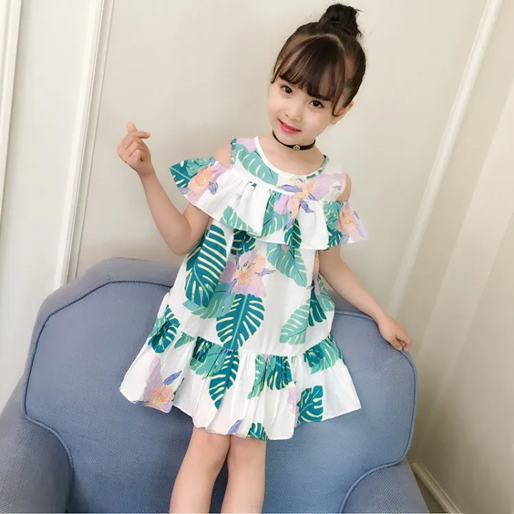 Летнее платье для девочек детское платье принцессы Дети шифон Dress.2-6 лет