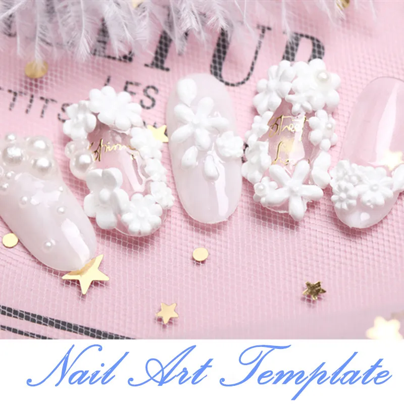 

1PC 3D Silicone Mold Nail Stamping Nails Carving Stamping Plate Nail Art Template UV Gel Polish Manicure Mould DIY Tools