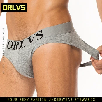 

ORLVS Brand Sexy Gay Underwear Men Jockstrap String Homme Thongs Briefs Gay Mens Underwear OR103