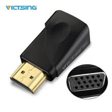 VICTSING Gold-plated HDMI to VGA Converter Adapter with 3.5mm Audio Port For PC, Laptop, DVD, Desktop,TVBOX